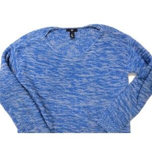 Gap Sweater Womens Medium Marbled Blue‎ Pullover Damselfish Tunic